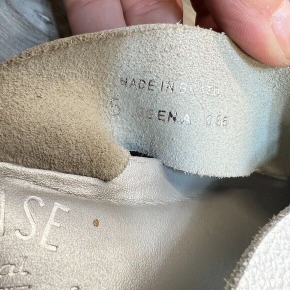 Kork Ease Geena Size 5 Silver Womens Wedge Sandals Cork Slip On Shoes - Picture 9 of 12